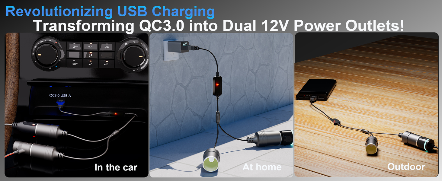 usb to cigarette lighter adapter 12v