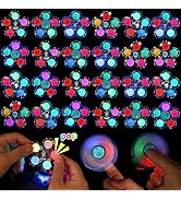 SCIONE 24 PCS Space Theme LED Light Up Fidget Spinner Toys, Party Favors for Kids 4-8 8-12, Birth...