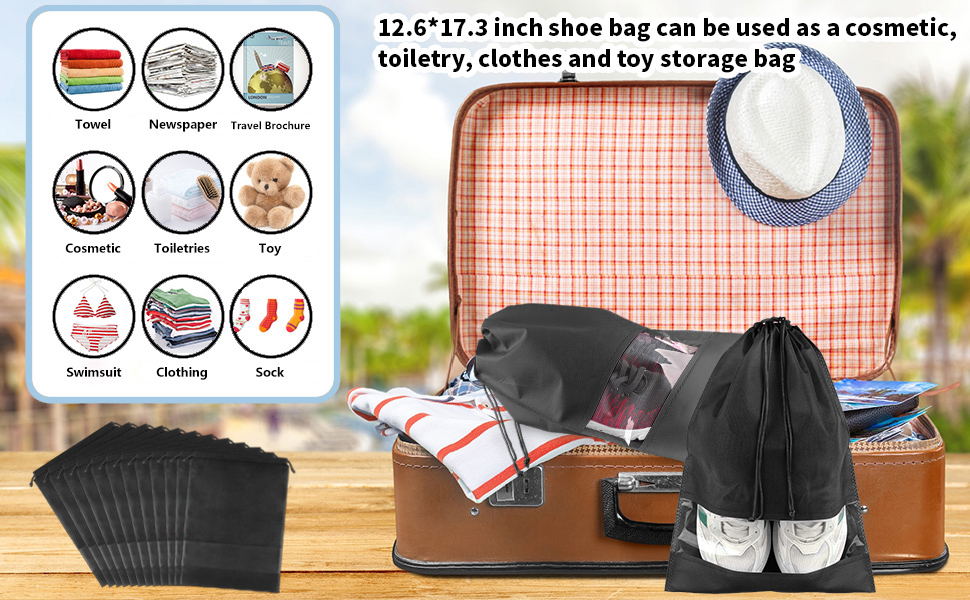 12 Pack Shoe Bags