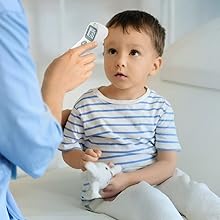 Forehead Mode - Non-contact forehead thermometer measuring child temperature quickly