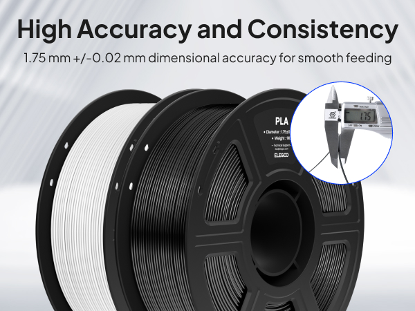accurate and consistent 1.75mm diameter