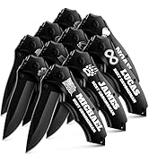 Personalized Pocket Knife for Groomsmen - Custom Folding Knives Set of 10 pcs - Engraved Gifts fo...
