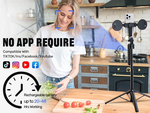Face tracking tripod