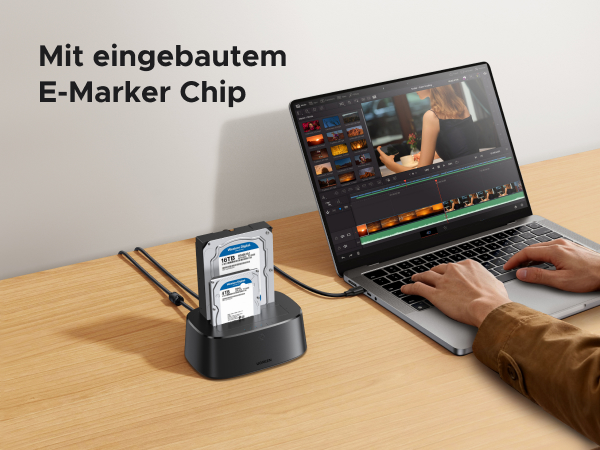 UGREEN USB 3.0 to SATA Dual-Bay HDD Hard Drive Docking Station for 2.5” &amp; 3.5” SATA HDD