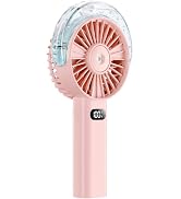 Otlonpe Handheld Misting Fan Portable, 4000mAh Rechargeable Battery Powered, Small Personal Miste...