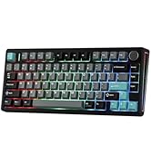 EPOMAKER TH80 V2 75% Wireless Mechanical Keyboard with Metal Knob, 8000mAh, 2.4Ghz/BT/USB-C, RGB,...