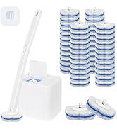 Disposable Toilet Brush with 48 Refills,Toilet Bowl Cleaner,Toilet Cleaning Supplies,Toilet Bowl ...