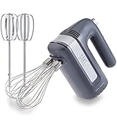 Electric Hand Mixer, Handheld Mixers for Kitchen, With Beaters and Whisk Attachments for Cooking ...