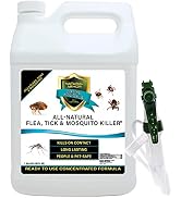 All-Natural Flea, Tick &amp; Mosquito Killer - Powerful Non-Toxic Formulation Safe for Children, Pets...