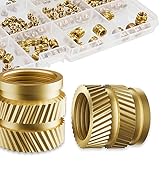 HANGLIFE Heat-Set Threaded Inserts, M2 M2.5 M3 M4 M5 M6 Assortment Box (345 Pieces) Heat Set Inse...