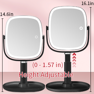 lighted makeup mirror