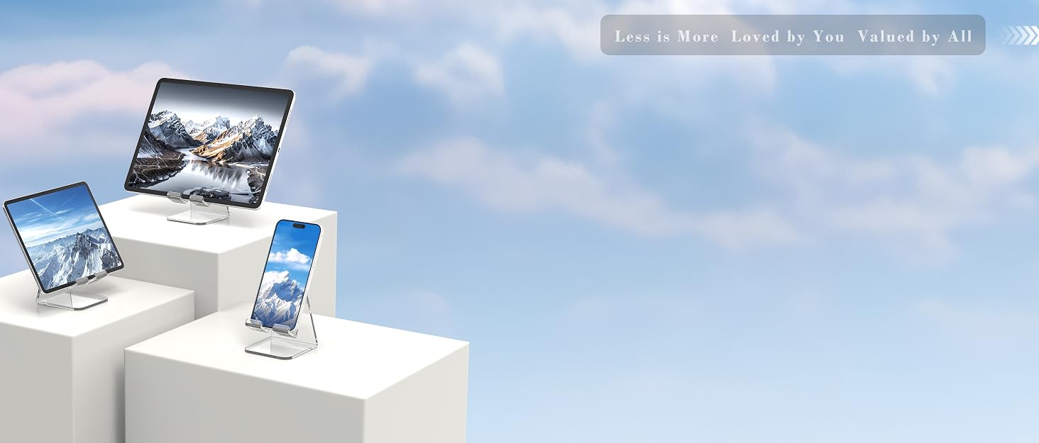 HZZADZXW Acrylic Cell Phone Stand for Desk