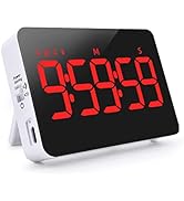 PERSUPER Digital Timer Kitchen Timer Count Down Up Rechargeable Kitchen Gadgets Vibration Mode Ad...