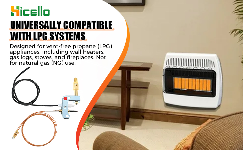 110803-02 LPG Pilot ODS Repair Kit for DESA Vent-Free Propane Heaters &amp; Fireplaces