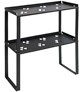 2 Pack Metal Storage Shelves Countertop Organizers, Shelf Risers, Stackable,Spice Rack