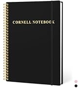 Cornell Notes Notebook, College Spiral Notebooks for Note Taking, Spiral Cornell Notebook, Subjec...