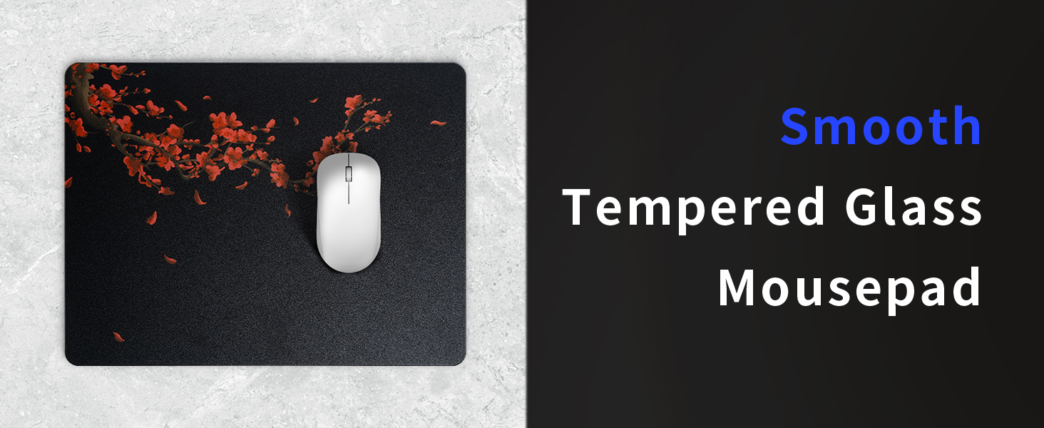 tempered glass mousepad