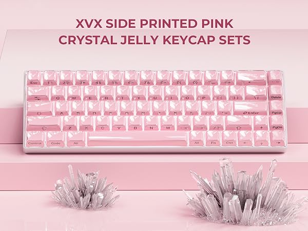 crystal jelly keycaps