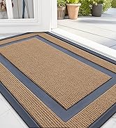 OLANLY Front Door Mat Indoor Outdoor Entrance, Waterproof All-Season, All-Weather Doormat, Sturdy...