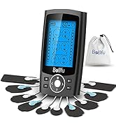 Belifu Dual Channel TENS EMS Unit 24 Modes Muscle Stimulator for Pain Relief Therapy, Electronic ...