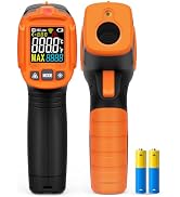 Infrared Thermometer Gun POROMETISTO with MAX Measurement, -58~716°F | Non-Contact Digital Laser ...