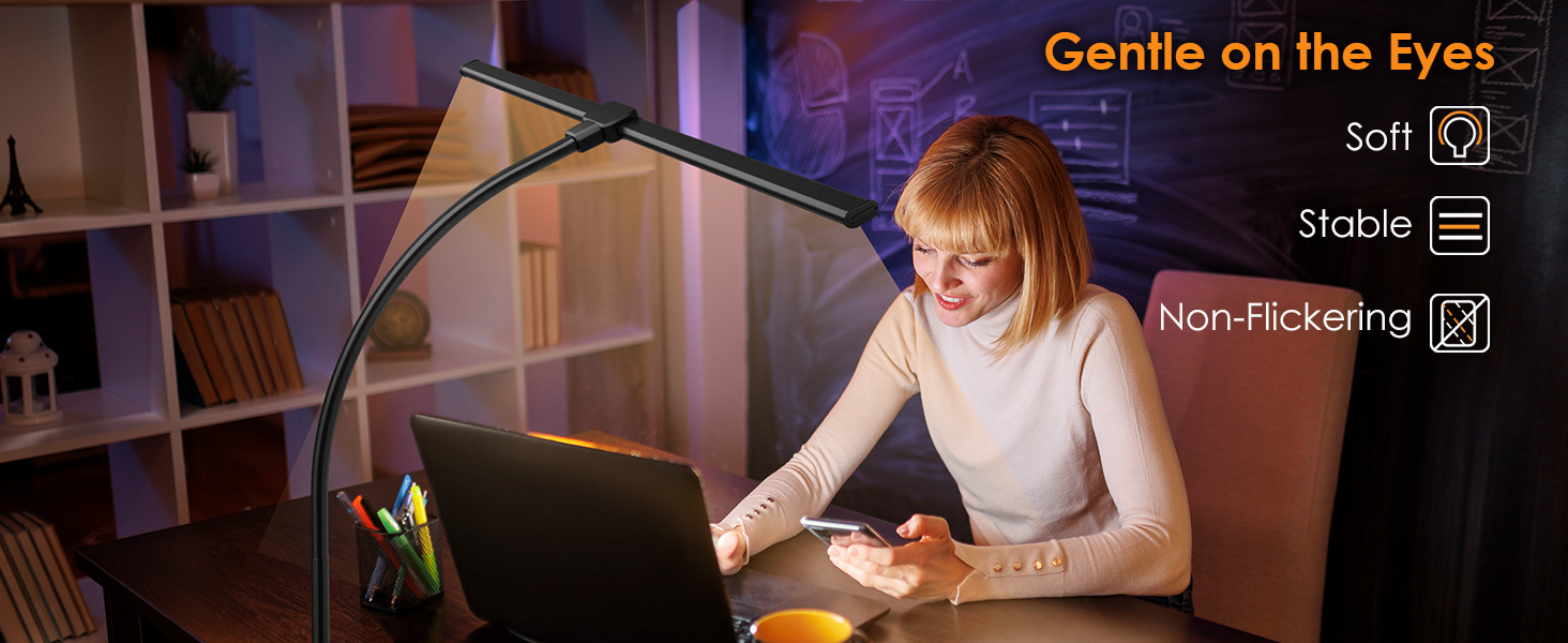 led desk lamp desk lamps for office double head eye caring