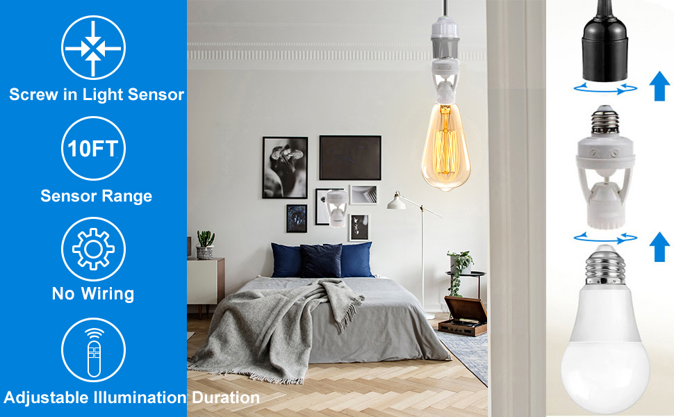 motion sensor light socket
