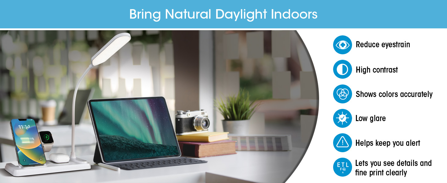 Reduces Eyestrain, High Contrast, Shows Colors Accurately, Low Glare, Keeps You Alert, See Clearly
