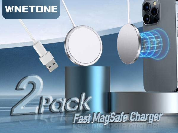 2 Pack Magnetic Wireless Charger