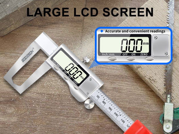 Digital Caliper Measuring Tool with 6 Inch/150mm