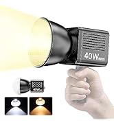 Ulanzi LT028 40W LED Video Light, Portable Continuous Output Lighting, 2500K-6000K Bi-Color Tempe...