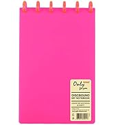 Eagle A5 Discbound Notebook, Customizable Notebook, Poly Cover, 60 Sheets Ruled /Lined Pages