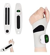 Growalleter Cordless Electric Wrist Massager for Carpal Tunnel Pain Relief, 8 Modes 30 Levels Adj...