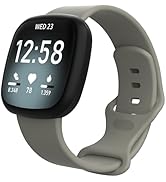 FanTEK Compatible with Fitbit Versa 3 Bands/Versa 4 Bands/Fitbit Sense 2/ Sense Bands for Women M...