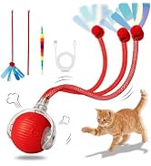 Interactive Cat Toy Ball, Automatic Rolling Toy, 3 Play Modes Rechargeable | Interactive cat toy ...