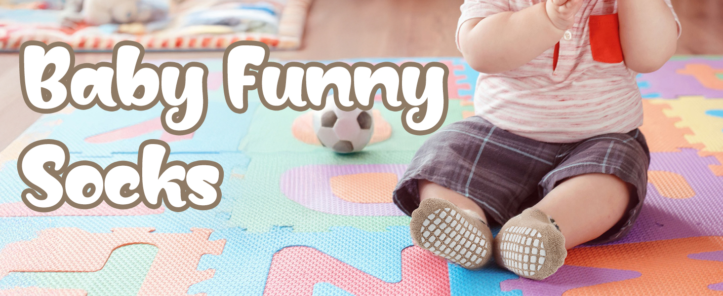 5 Pairs Toddler Non-Slip Socks