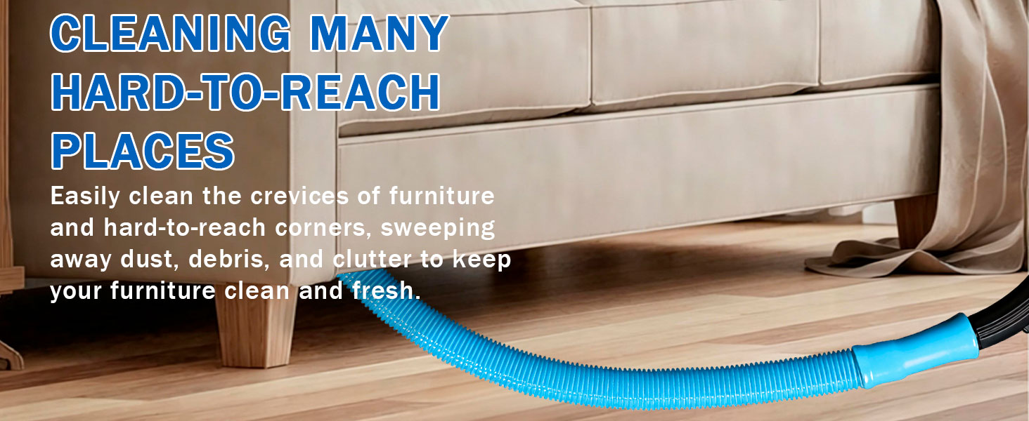 Dryer Vent Cleaner Kit - Compatible Universal Vacuum Attachment Hose with Most Vacuum Cleaner