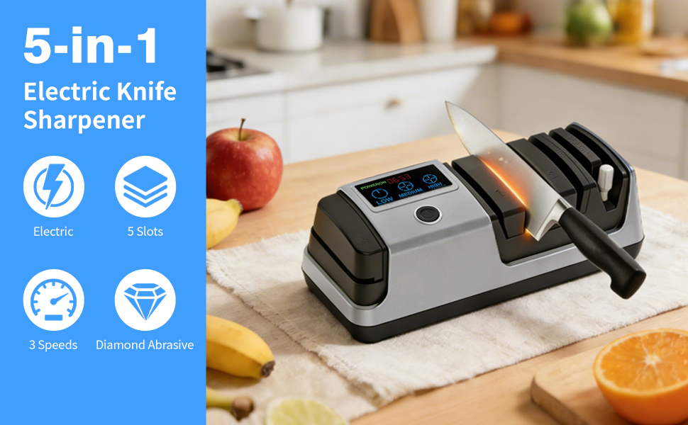 Silver knife sharpener