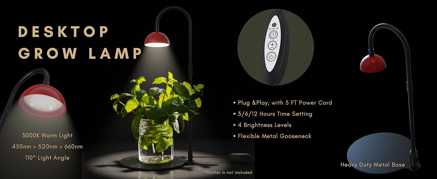 led grow lamp desktop lamp for small pots lamp growing indoor plant light