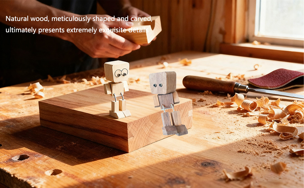 Shaking Wooden Man Figurine