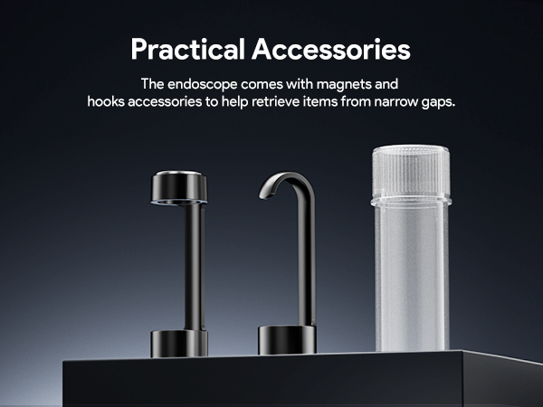 DEPSTECH Endoscope Camera with Ligh Dual Lens Inspection Borescope for iPhone &amp;amp;amp; Android