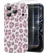 MYY Cute Phone Case for iPhone 17 Pro Case, Tortoise Shell Pattern Leopard Full Camera Protective...