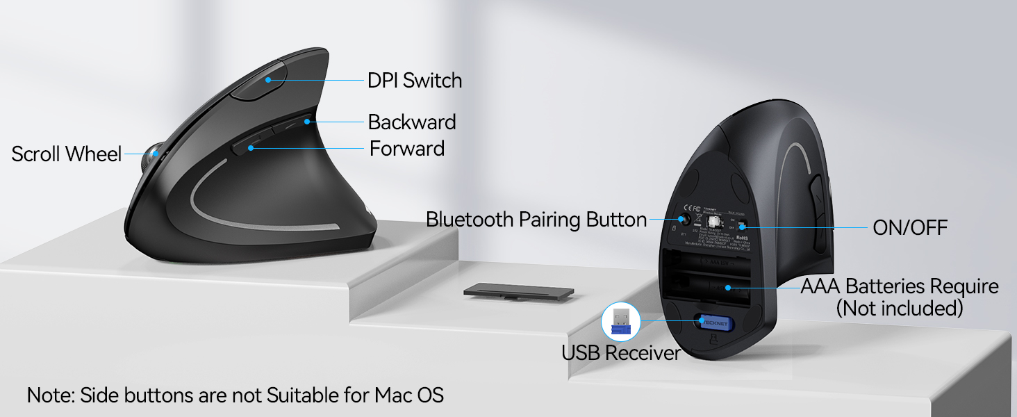 ergonomic wireless mouse