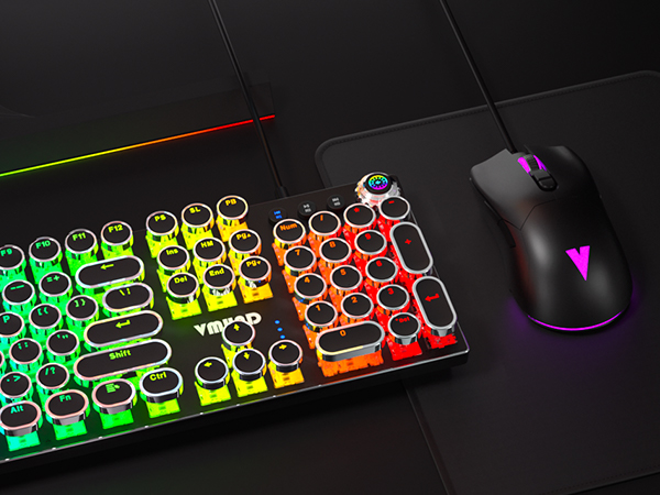 typewriter keyboard and mouse