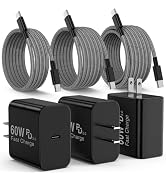 60W USB C Samsung Super Fast Charger for Samsung Galaxy S26 Ultra with 3-Pack Type C to USB C Bra...