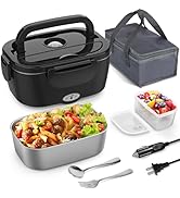 Vingud Electric Lunch Box for Adults, Heated Lunch Box Food Warmer, 80W Portable Heating Lunchbox...