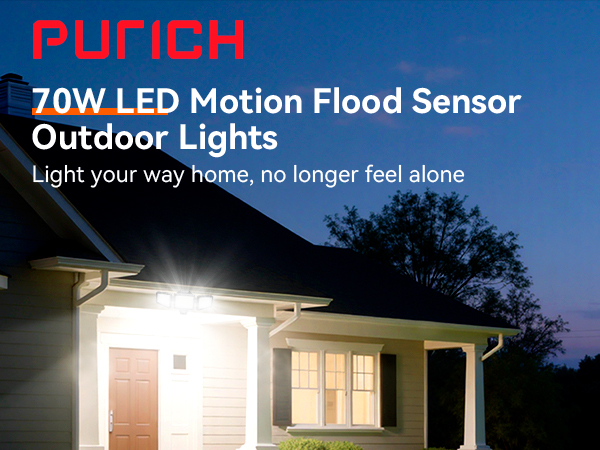 LED Motion Flood Sensor Outdoor Lights
