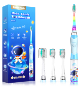Kids Electric Toothbrush Toddler Toothbrush Age 2-4-8-12 Electric Toothbrush Kids with Timer Rain...