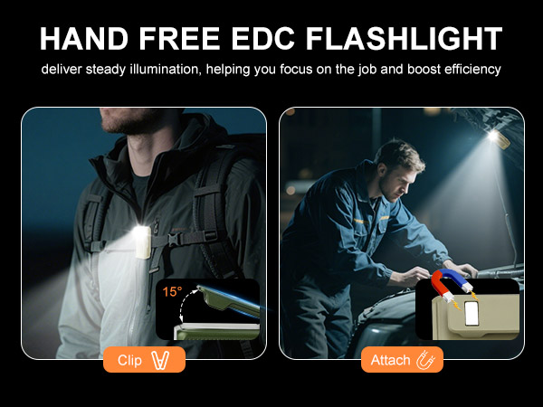 mini EDC small flashlights pocket for adult men USB c led rechargeable mental