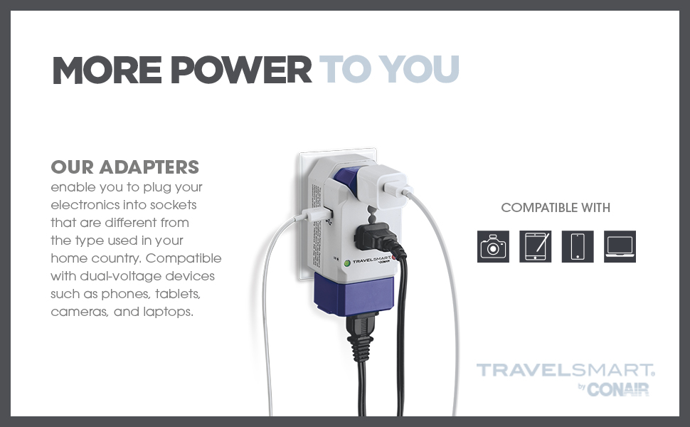 travel smart by conair travel essentials european travel plug adaptor travel converter